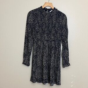 Zara Patterned Long Sleeve Dress